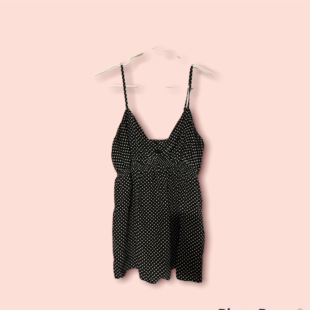 Black and white polka dot Express blouse